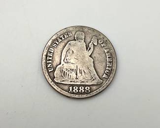 1888-S US Liberty Seated Dime