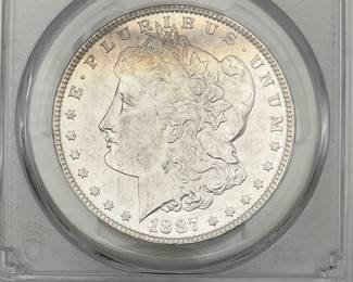 1887 Morgan Dollar PCGS MS62
