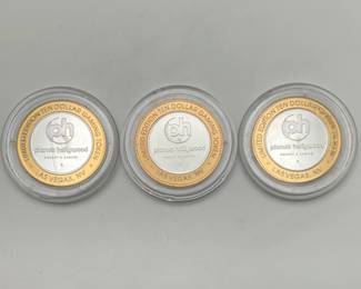 Planet Hollywood Ten Dollar Gaming Tokens