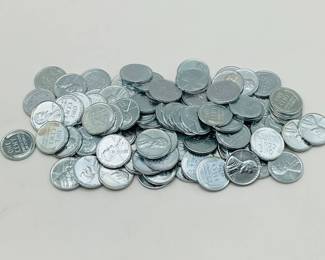 100 ea. 1943-D Steel Wheat Cents