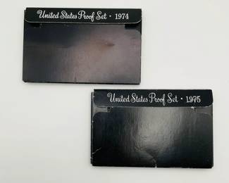 1974 and 1975 US Mint Proof Sets