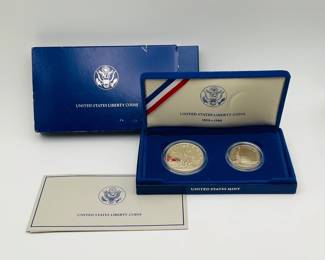 1986 Statue of Liberty US Mint Coin Set