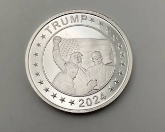 2024 Donald Trump 1 Oz Silver Round