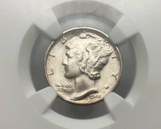 1944-S Mercury Dime NGC MS65