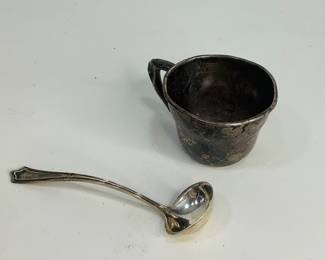 Sterling Silver Baby Cup and Spoon