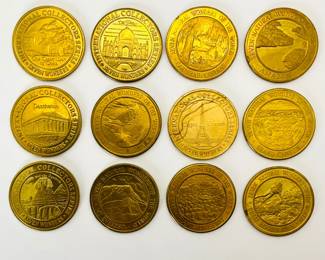 Wonders of the World Brass Medals