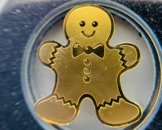 0.5 Gram Gingerbread Man Gold Bar