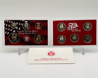 2000 US Mint Silver Proof Set