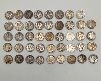 1945 Mercury Dimes