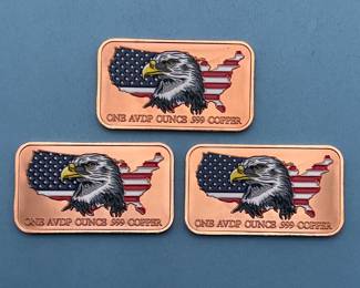 Colorized Trump Eagle Copper Bars