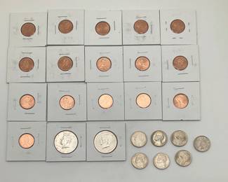 Lincoln Cents, Kennedy Half Dollars and Jefferson Nickels