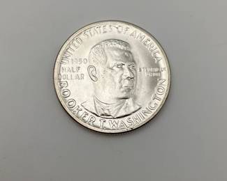 1950 US Silver Booker T. Washington Commemorative 50c