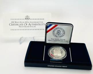 1992 US White House Proof Silver Dollar