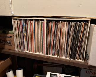 Vintage vinyl record albums