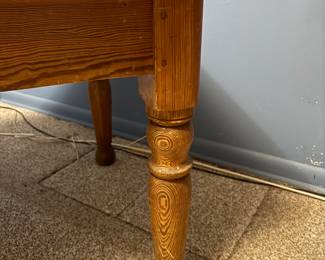 Authentic Incredible Antique Pine Farmhouse Style Table