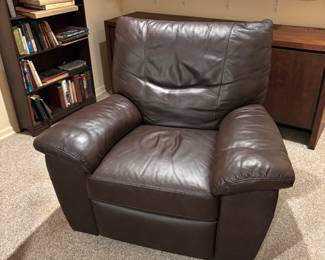 Oversized Chocolate Brown Swivel Chair