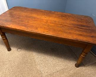 Authentic Incredible Antique Pine Farmhouse Style Table