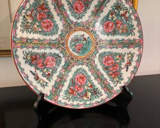 Vintage Large Canton Rose Medallion Plate | Japanese Porcelain Ware ACF