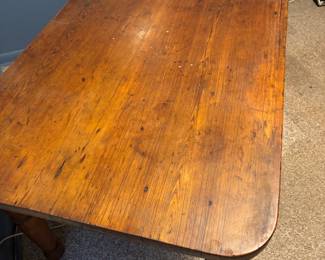 Authentic Incredible Antique Pine Farmhouse Style Table