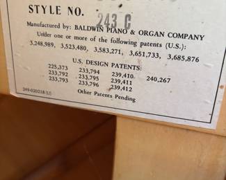 Baldwin Piano 243C Upright Piano