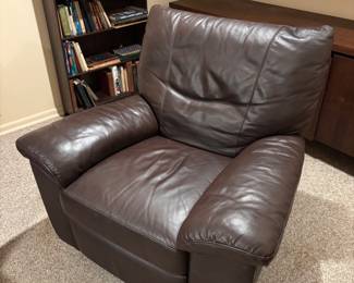 Oversized Chocolate Brown Swivel Chair