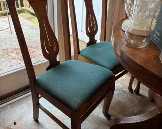 Antique Oak Dining Chairs
