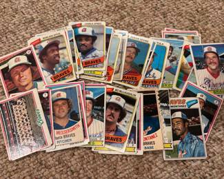 Vintage Baseball Cards 70s Braves