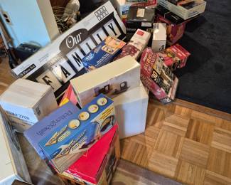 Boxes never opened
Lots and lots of them