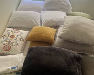 pillows and blankets