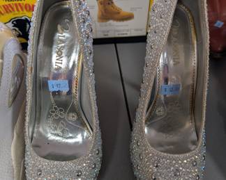 blinged heels $12