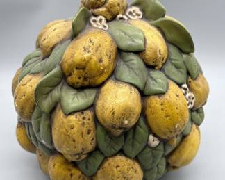Italian Majolica Topiary Top