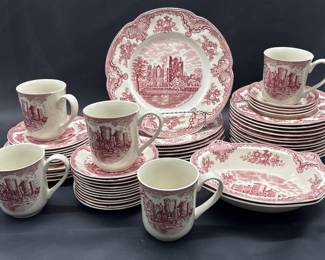 (55) Old Britain Castles Pink by Johnson Brothers