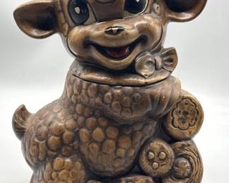 Vintage Ceramic Treasure Craft Lamb Cookie Jar