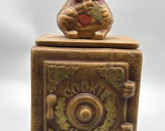 Ceramic Safe Cookie Jar w/ Sheriff Lid