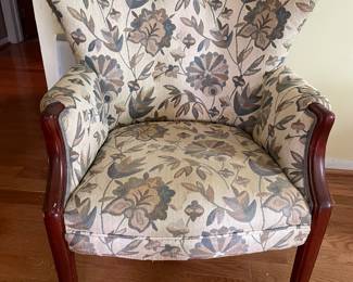 Blueprint, antique chair