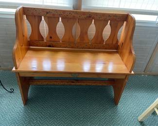Wooden bench