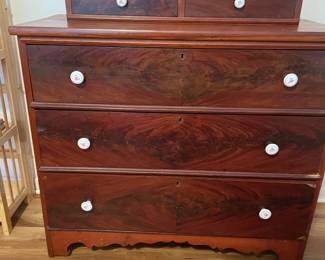 Antique dresser with porcelain knobs
