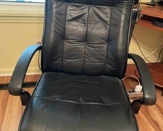 Leather desk chair