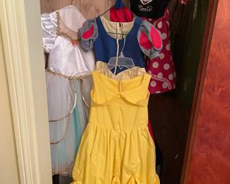 Disney princess dresses (size for 2 to 3 year old)