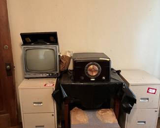 Vintage radio and tv
