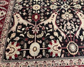 Hand Knotted Wool Pile Area Rug (12 1/2' x 9')