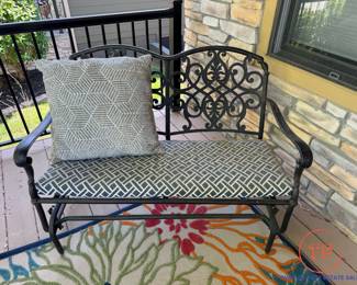 Cast Aluminum Glider Bench