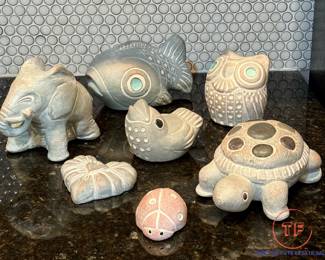Signed Figural Carvings by ISABEL BLOOM