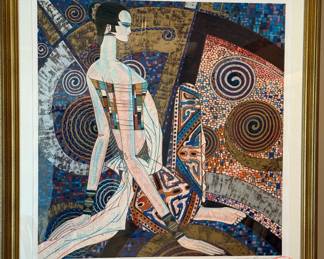 Signed Limited Edition Serigraph "Golden Empress" by TING SHAO KUANG