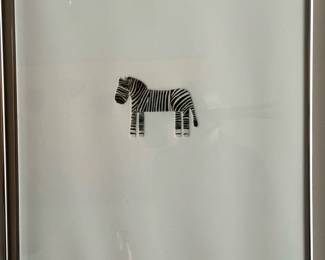 Signed Limited Edition Artwork "Zebra" by KAREN STROHBEEN