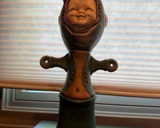 Handmade Figural Pottery Sculpture Signed Thompson
