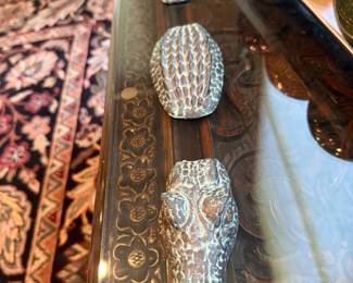 Cast-Iron Three-Piece Garden Alligator
