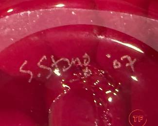 Droplet Art Glass Vases by SAM STANG