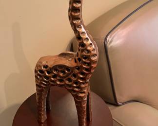 Metal Figural Elephant Sculpture