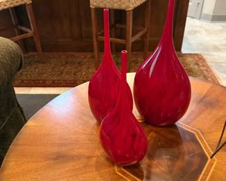 Droplet Art Glass Vases by SAM STANG